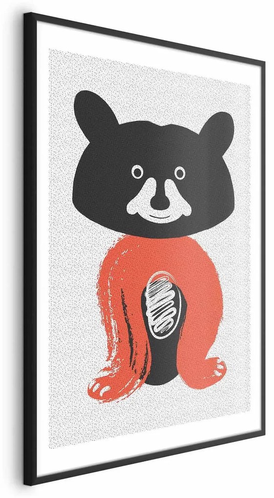 Plakat Sympatyczny szop 60x90 cm z ramą czarną z marginesem ARTGEIST B