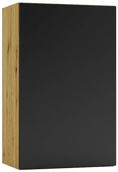 Szafka kuchenna górna 45 cm dąb artisan + czarny N7-T85