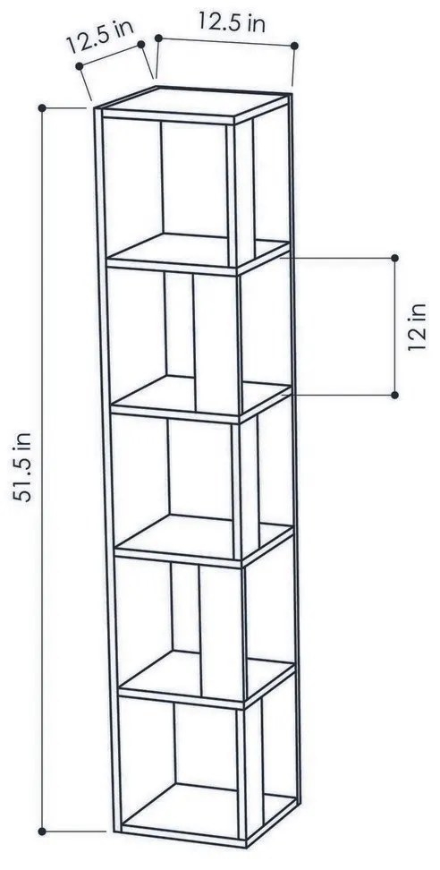 Biblioteczka Piano White