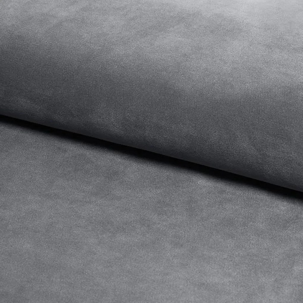 Pufa LORI 2 VELVET szara SIGNAL