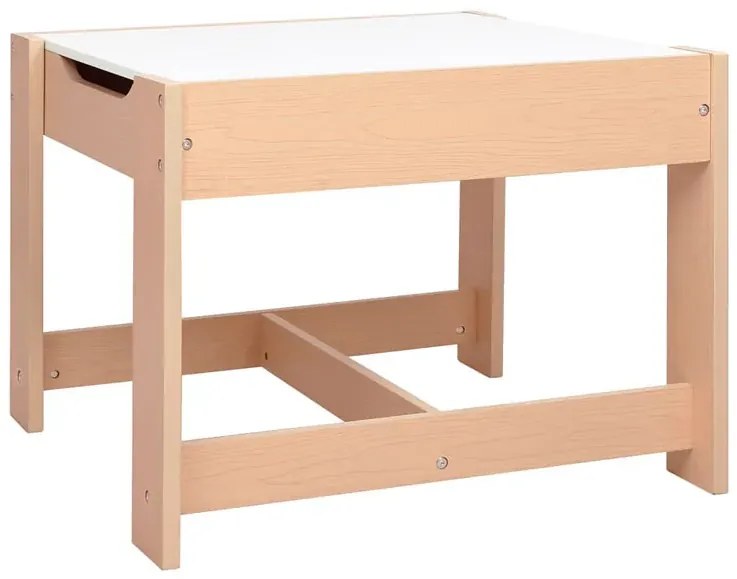 Biały wielofunkcyjny stolik dziecięcy z krzesłami F0-S52