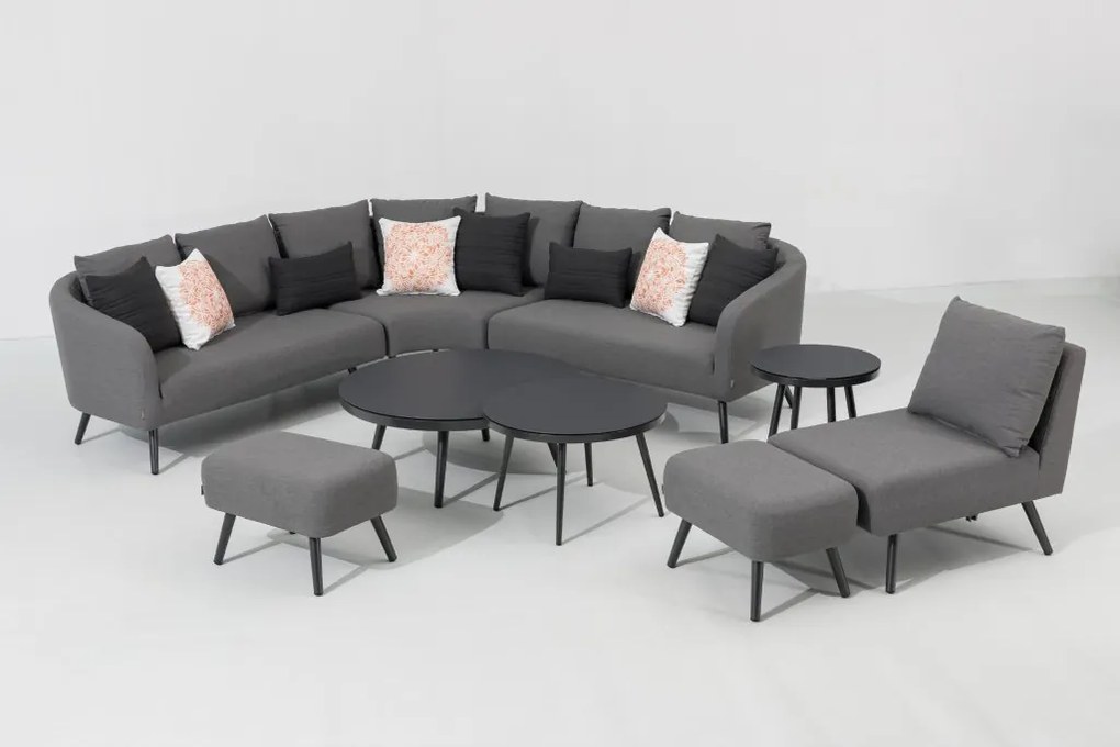 Doppler MELIA LIKA-TEX® ogrodowy zestaw wypoczynkowy szary