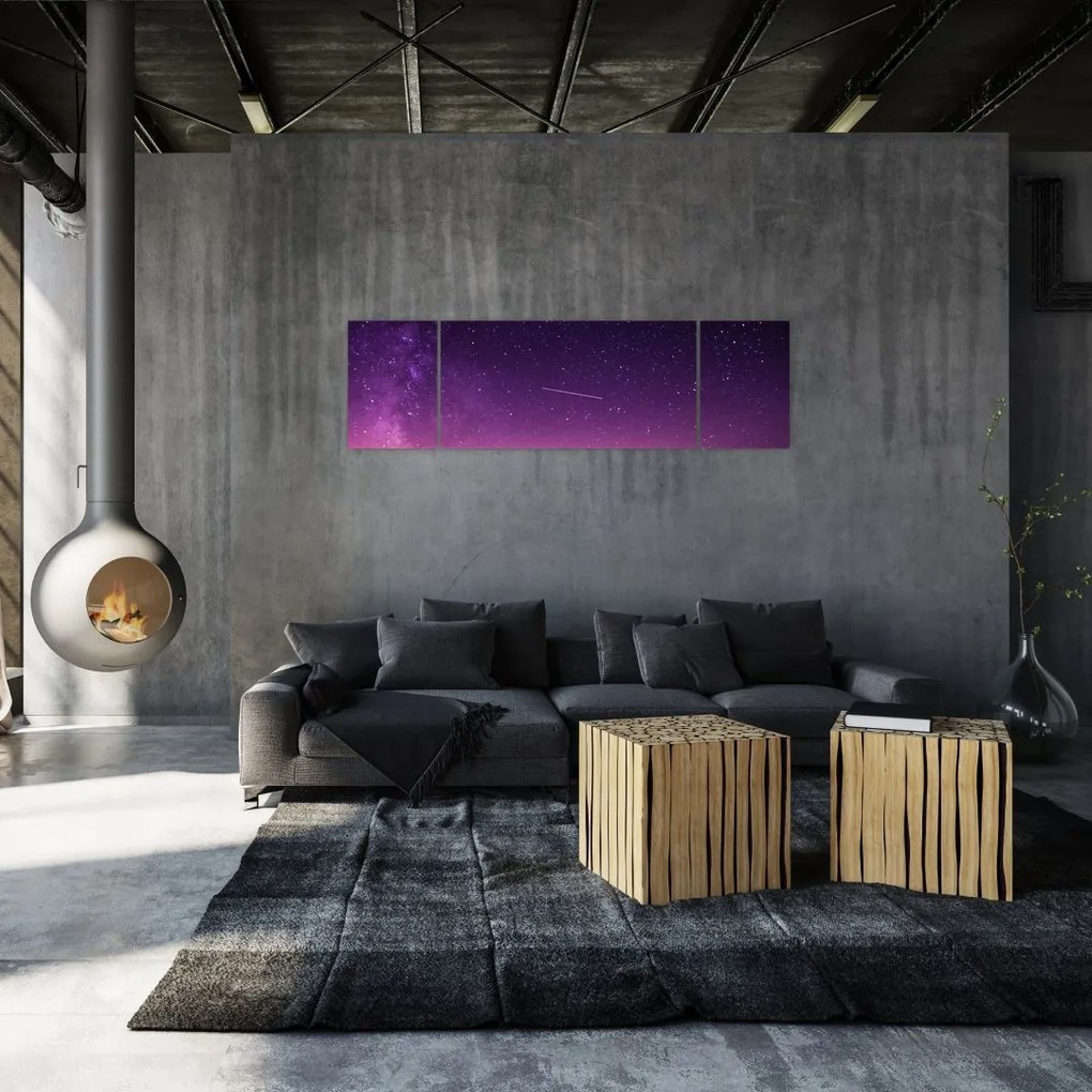 Obraz nieba ze spadającą gwiazdą (170x50 cm)