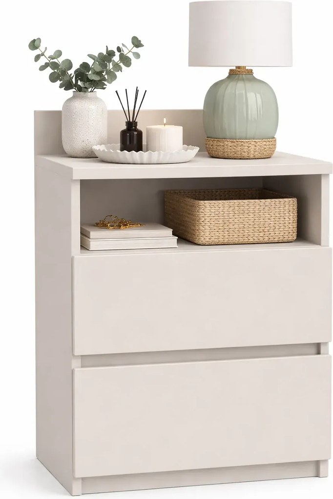 Szafka nowoczesna nocna z szufladami kaszmir T6-P18