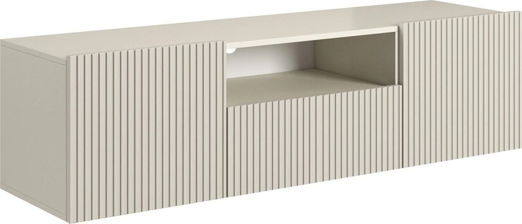 Szafka RTV wisząca Nicole z szufladą i wnęką 150 cm - kaszmir