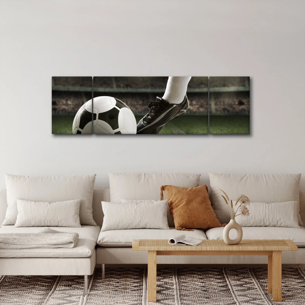 Obraz - Piłka nożna (170x50 cm)