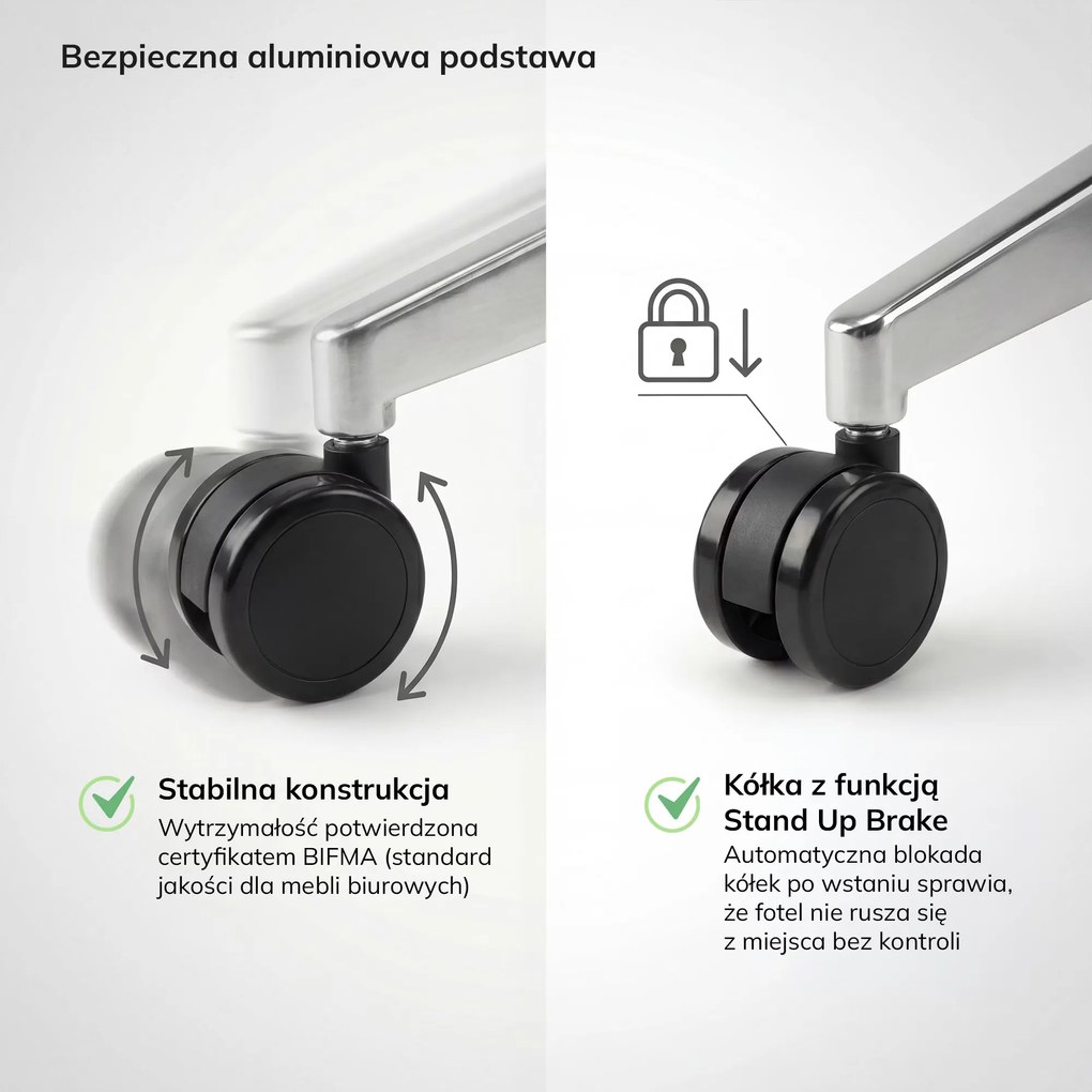 Fotel biurowy ergonomiczny jasnobeżowy VECTOR