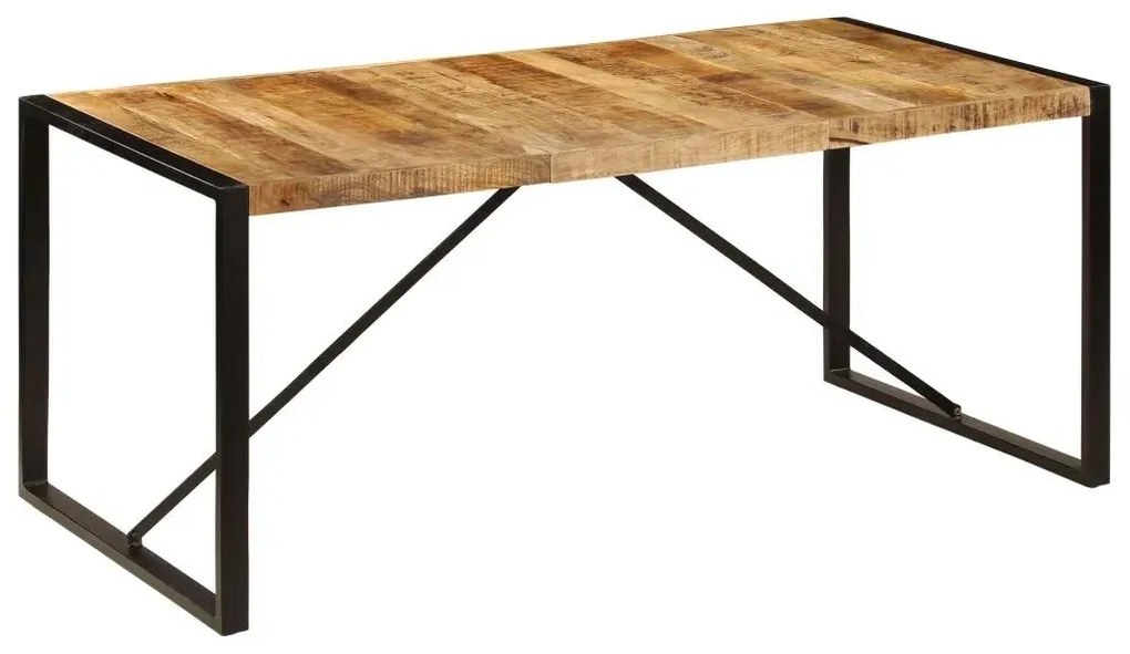Industrialny stół z drewna mango 90x180 - Fulo 4X
