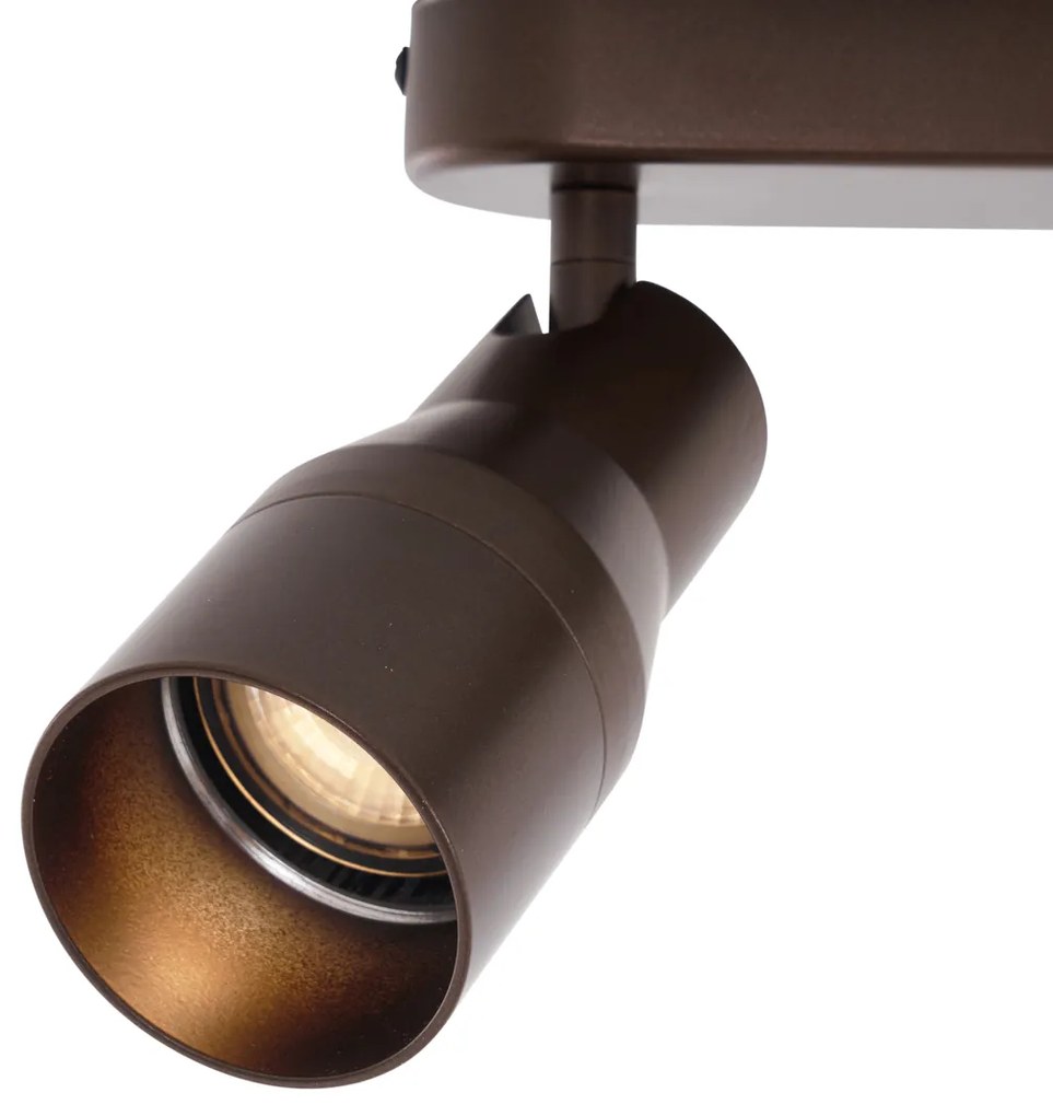 Okrągły reflektor sufitowy w kolorze ciemnego brązu GU10 50 mm, 2-punktowy - Stanley