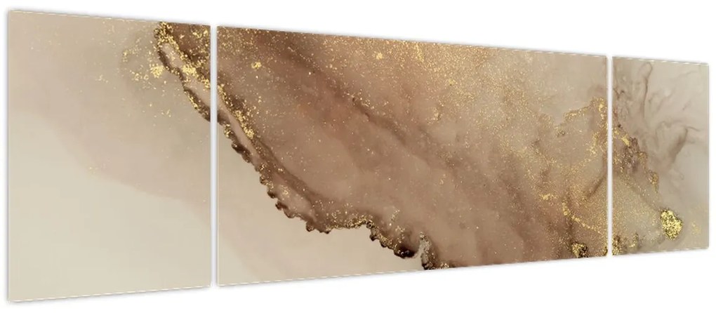 Obraz - Złoty brokat (170x50 cm)