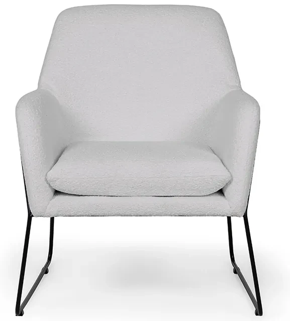 Szary designerski fotel MILAN