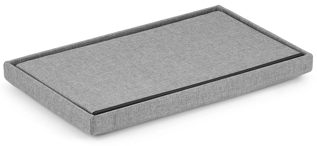 Szara pufa FURELA XL 60 x 38 x 38 cm
