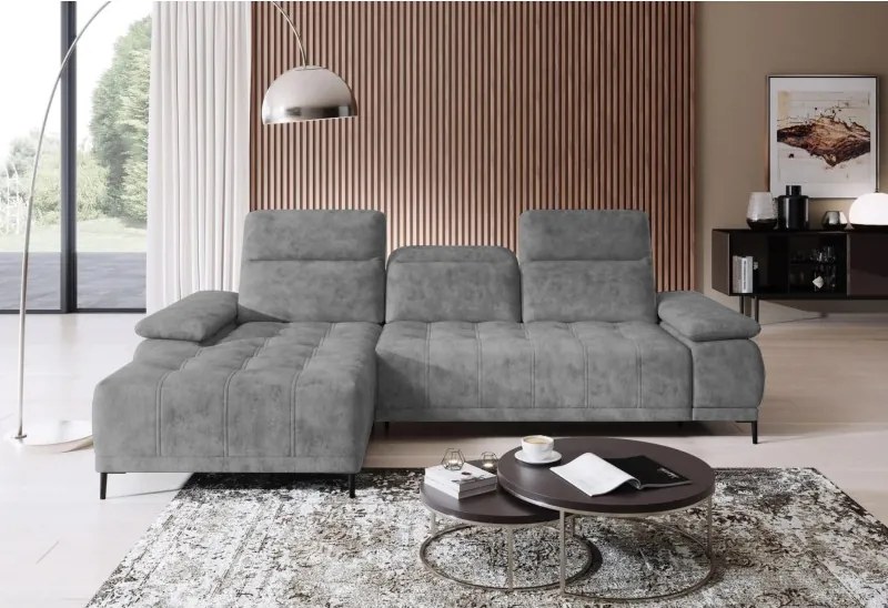 Narożnik FOCUS S z elektryczną regulacją siedziska w tkaninie Promocyjnej SALVADOR 14 WERSAL