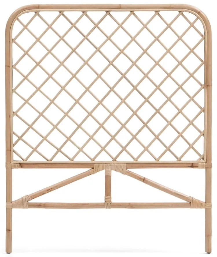 Rattanowy zagłówek w naturalnym kolorze 90x110 cm Citlalli – Kave Home