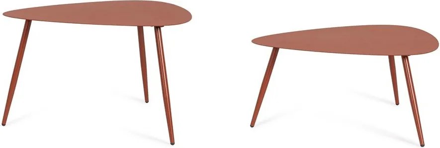 Stalowe stoliki ogrodowe zestaw 2 szt. 73,5x77,5 cm Yvonne – Bizzotto