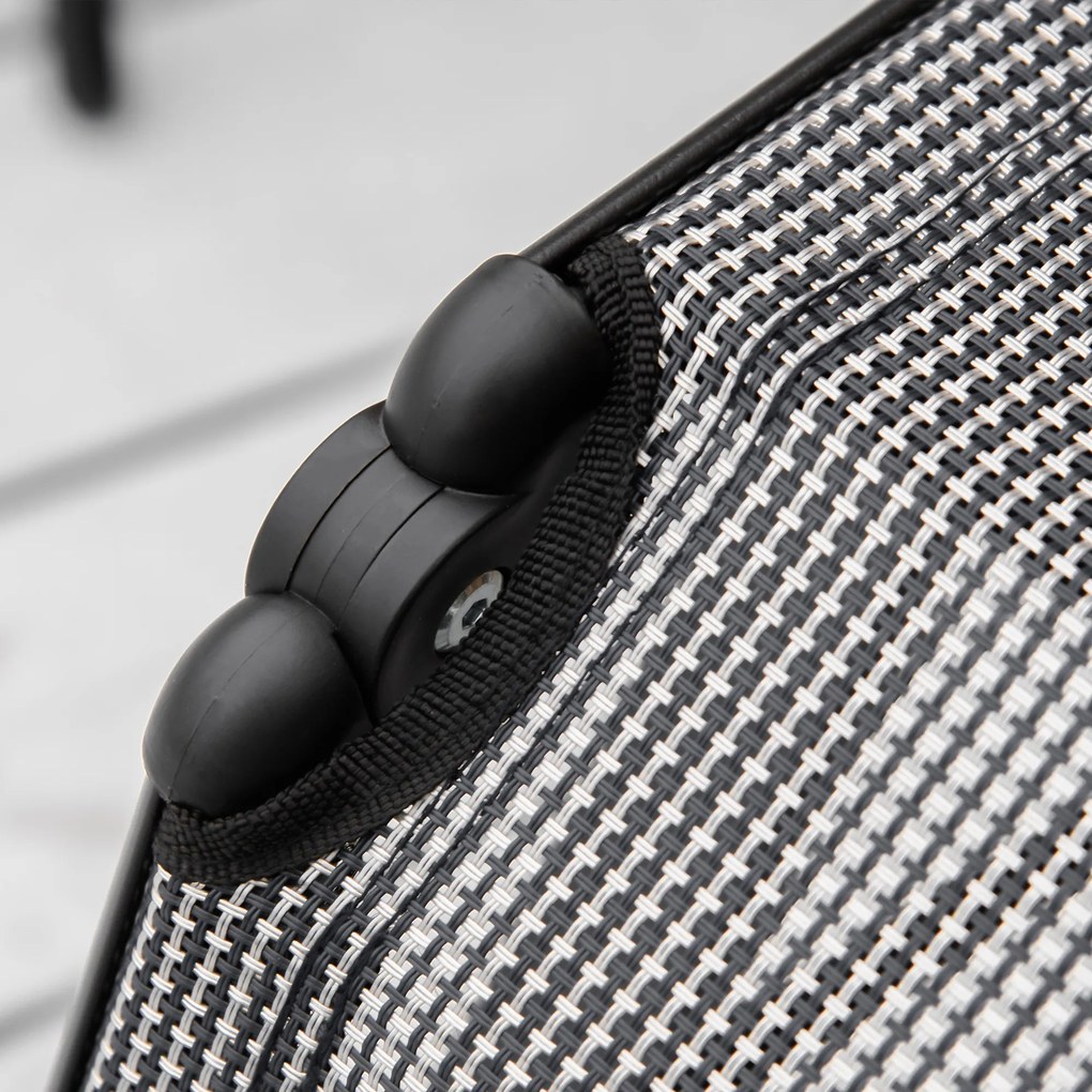 Outsunny leżak na taras ogrodowy 70x65x111cm – leżak ogrodowy składny na taras | Aosom PL