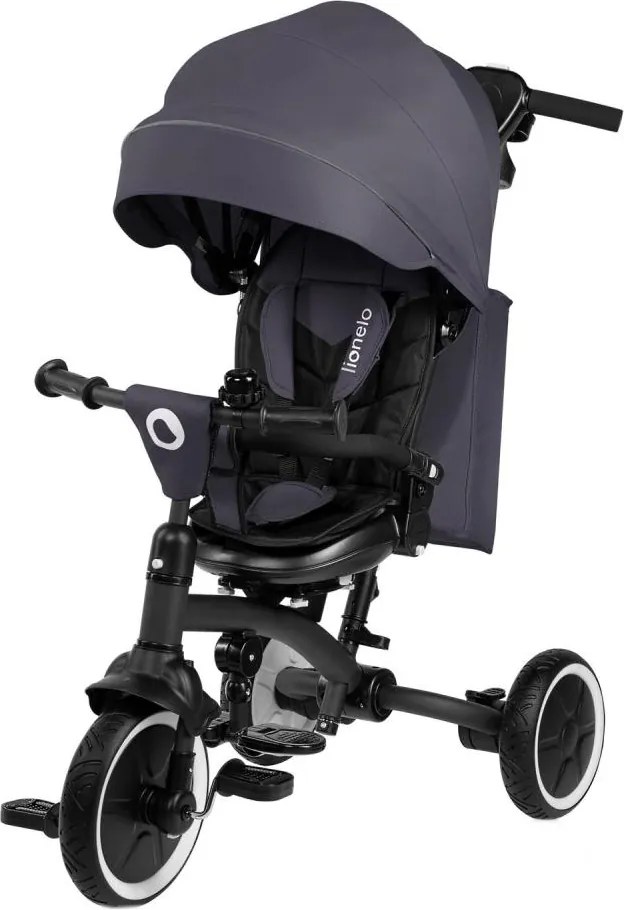 Lionelo - Trójkołowy rowerek dziecięcy TRIS PLUS Grey Stone