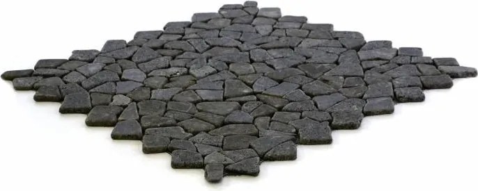 Mozaika kamienna z andezytu Garth na siatce ciemno szara 1 m2