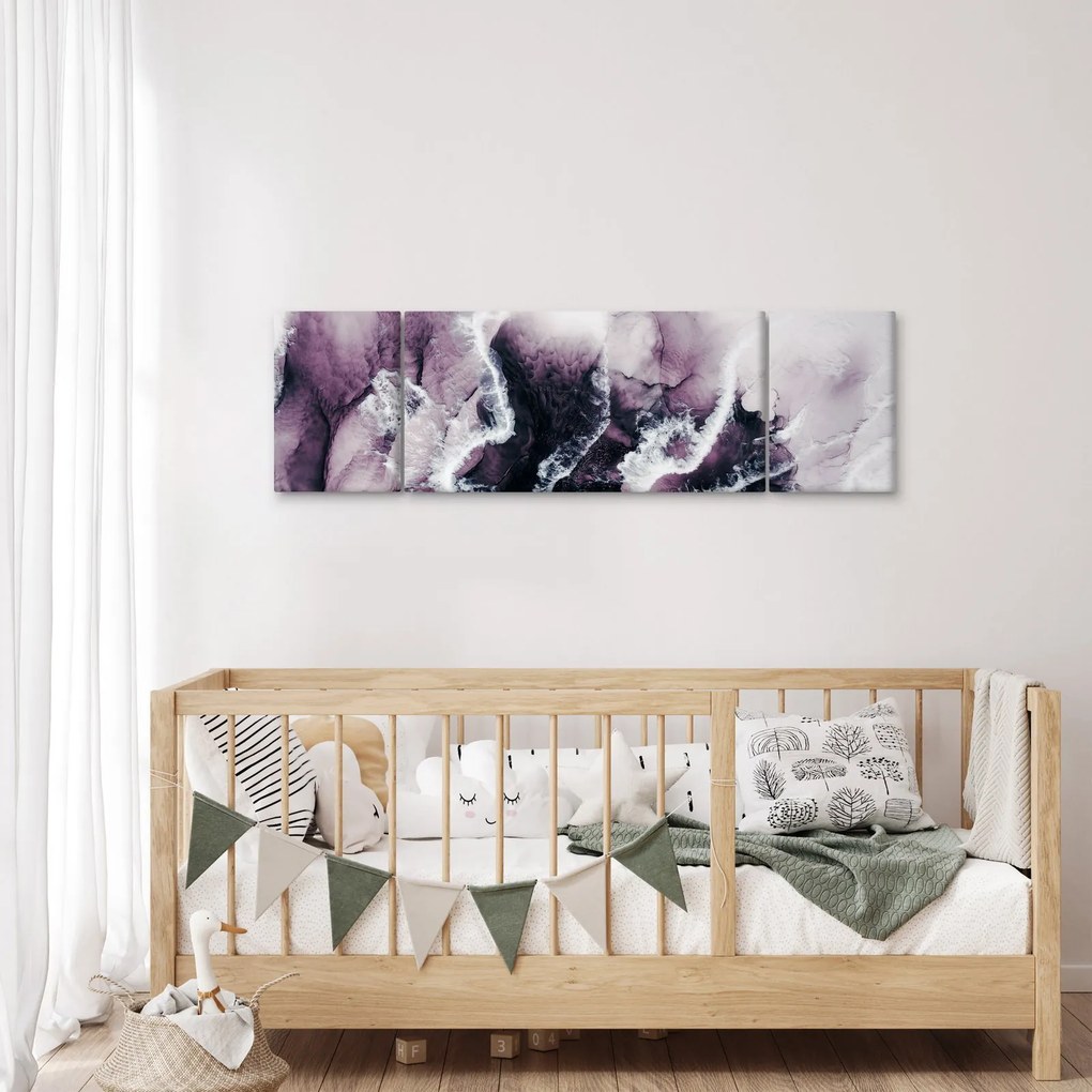 Obraz - Fioletowy marmur N⁰2 (170x50 cm)
