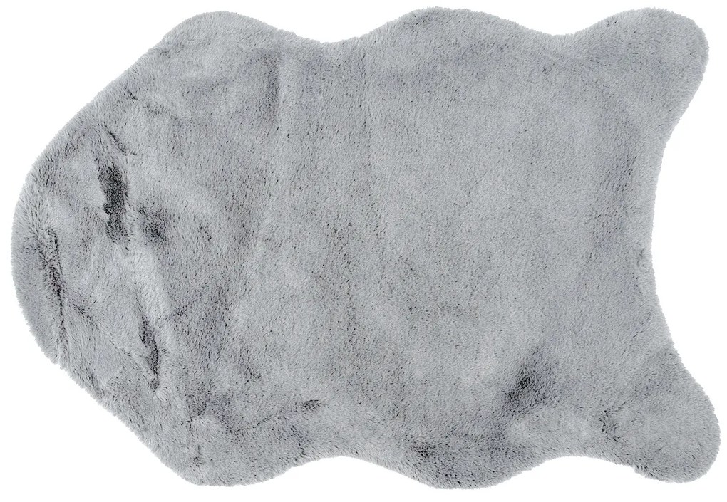Sztuczne futerko Catrin jasnoszary, 60 x 90 cm