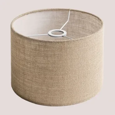 Lniany Abażur Arlina Nature & Ø30 Cm - ↑20 Cm - Sklum