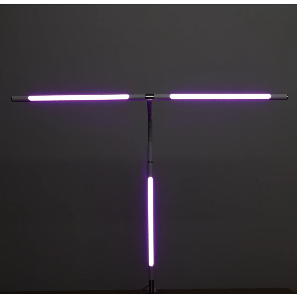 Lampa LED na biurko NOX z efektami RGBW, podstawa, pilot zdalnego sterowania