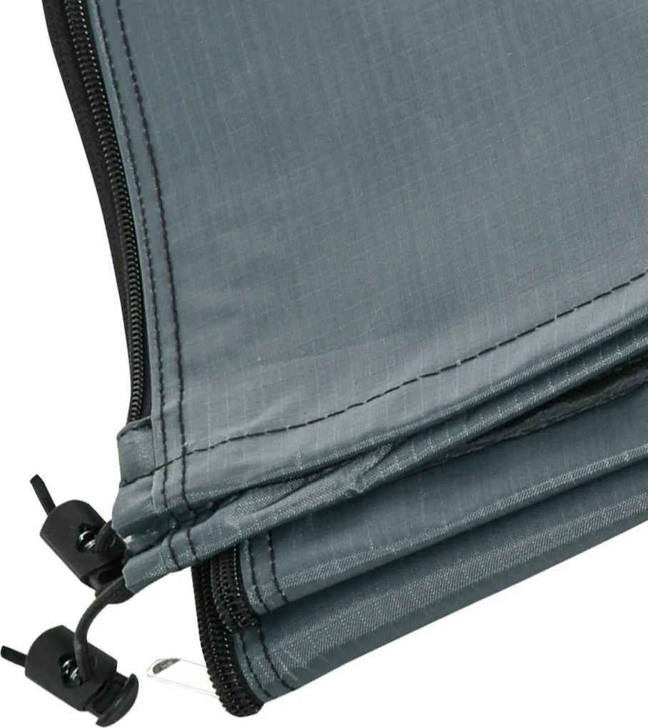 Outsunny Pokrowiec na Parasol Ogrodowy Szary z Poliestru Oxford Odporny na Warunki Atmosferyczne z Zamkiem Błyskawicznym | Aosom PL