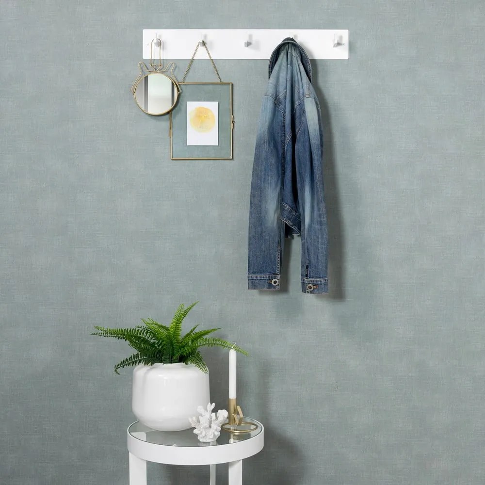 Biały metalowy wieszak ścienny 70 cm Leatherman – Spinder Design