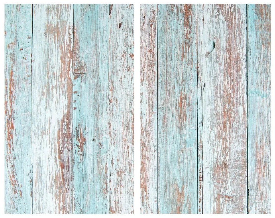 Płyty ochronne na kuchenkę ze szkła hartowanego zestaw 2 szt. 52x30 cm Blue Wood – Allstar