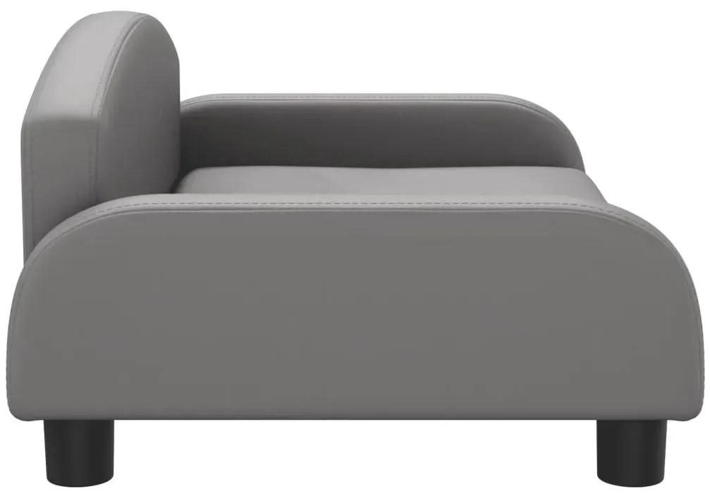 Szara kanapa dla dzieci z ekoskóry S0-K76