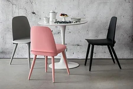 Minimalistyczne krzesło czarne H1-K25