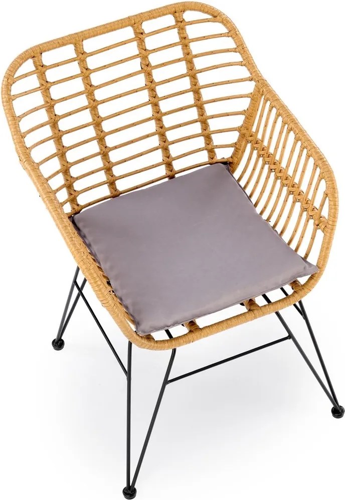 Technorattanowe krzesło ogrodowe K541 Halmar