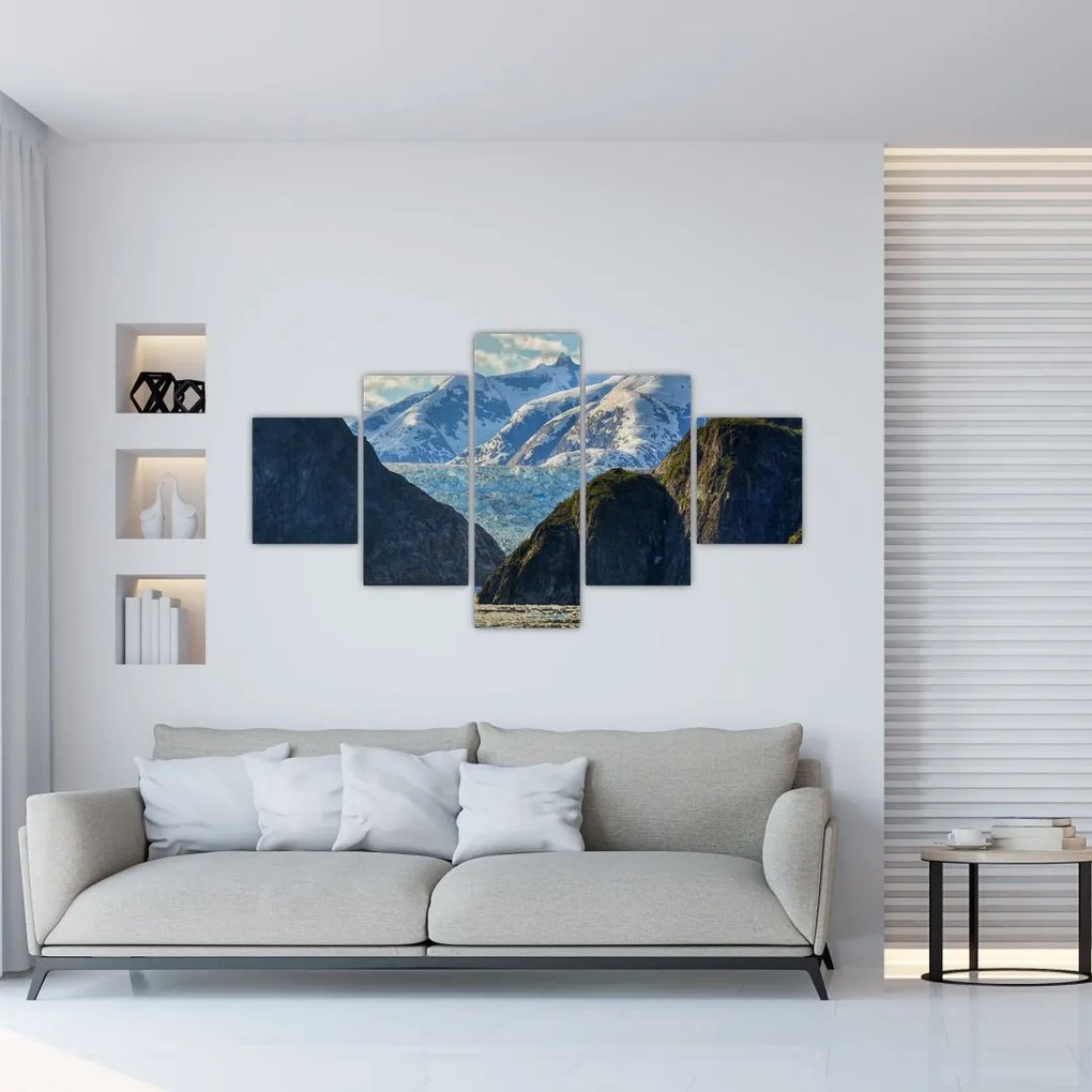Obraz krajobrazu z górami (125x70 cm)