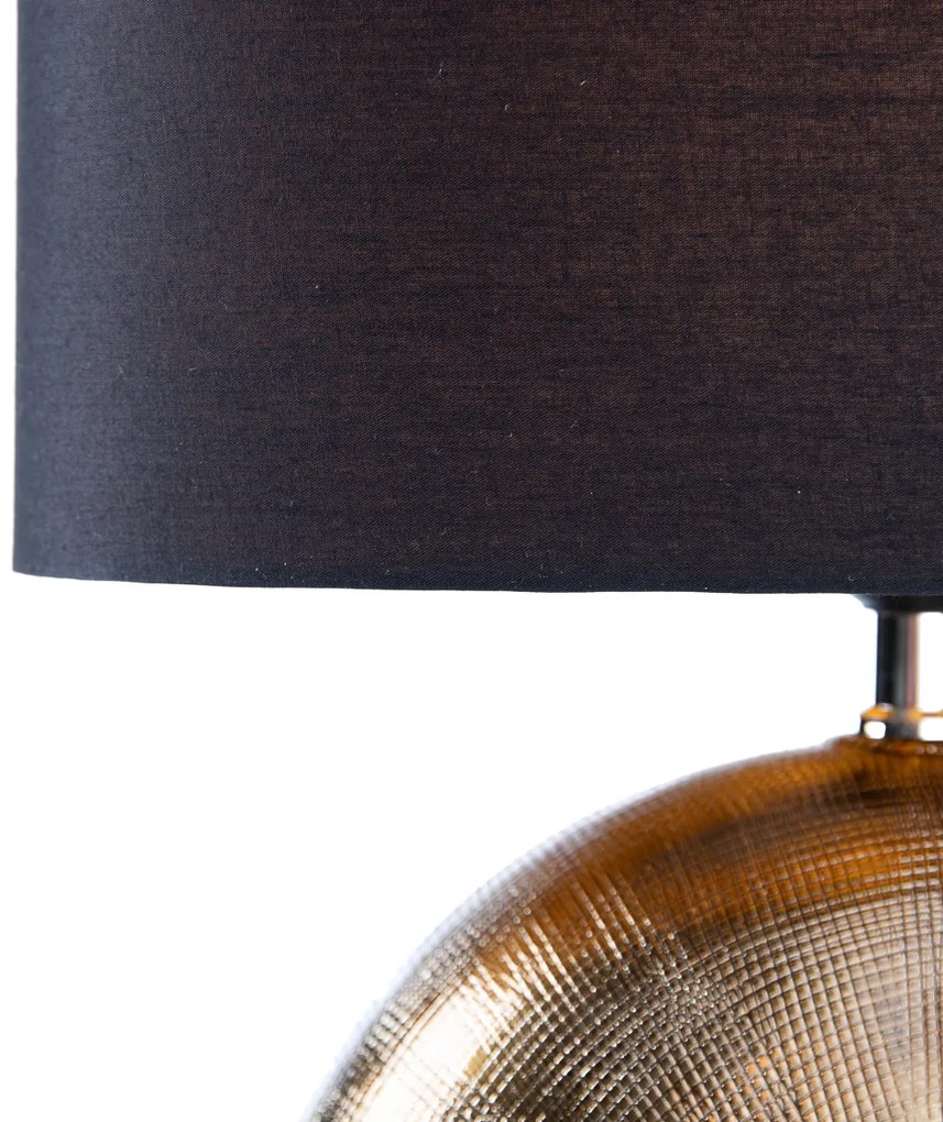 Rustykalna lampa stołowa brązowa z czarnym 53 cm - Kygo Rustykalny / Vintage Oswietlenie wewnetrzne