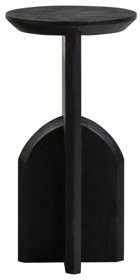 Okrągły stolik z litego drewna akacjowego ø 30 cm Kioni – WOOOD