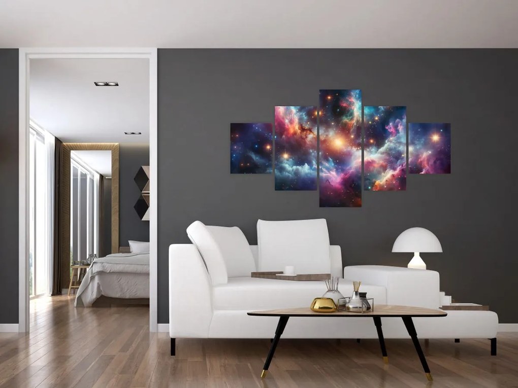 Obraz - Ciemny kosmos (125x70 cm)