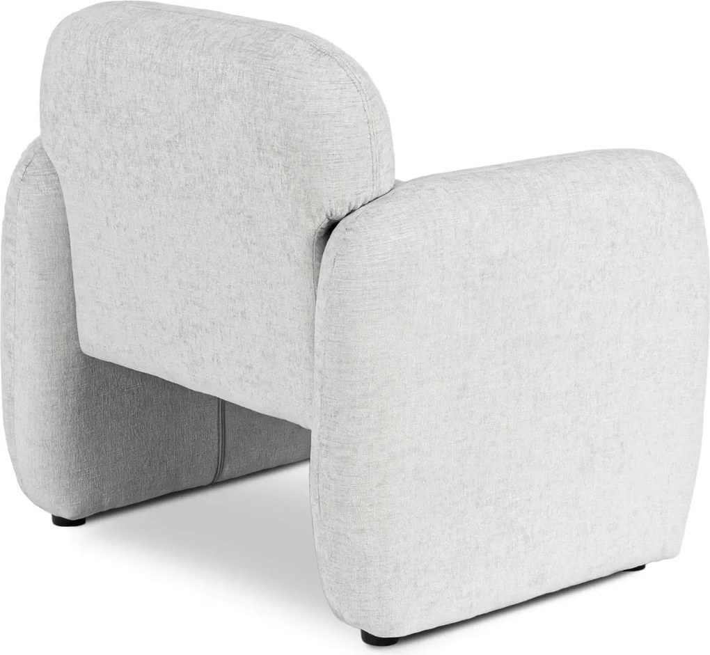 Szary fotel wypoczynkowy z podłokietnikami T8-D65