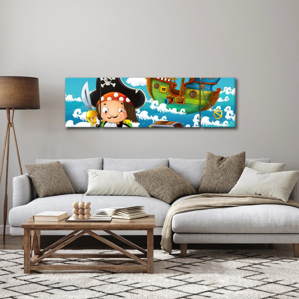 Obraz - Skarb piratów (170x50 cm)