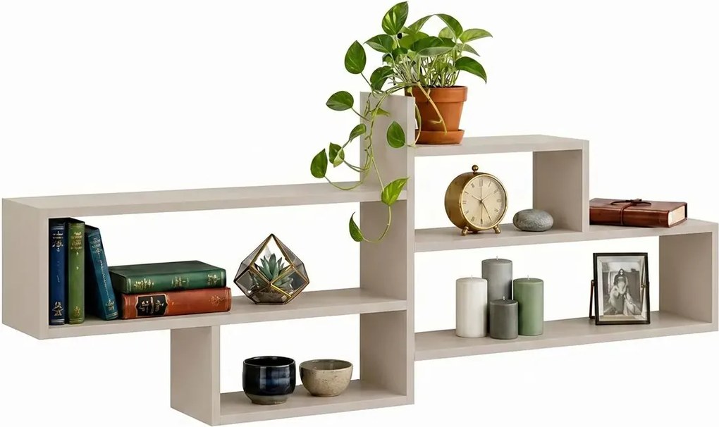 Kaszmirowa geometryczna designerska półka na ścianę W1-D45