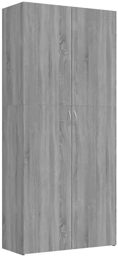 Wysoka szafa na buty z półkami szary dąb sonoma B9-N49