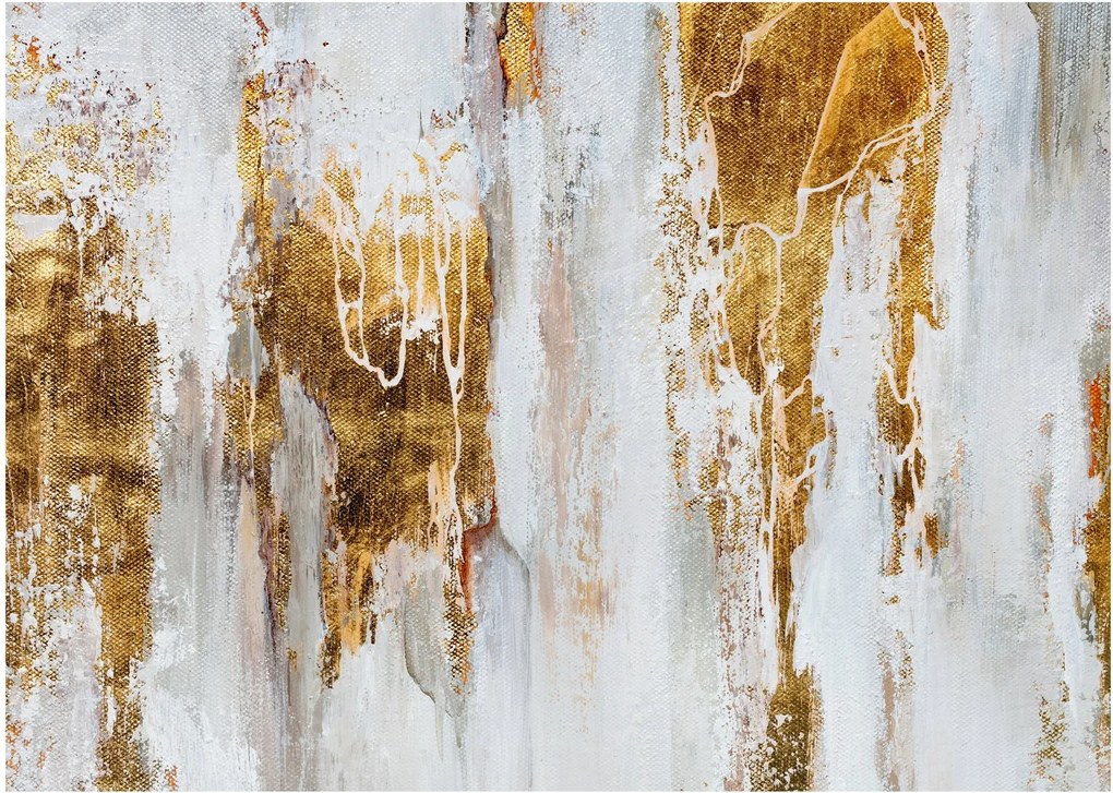 Obraz - Abstrakcja ze zotym (70x50 cm)