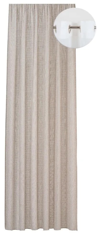 Beżowa firanka 140x260 cm Pescara – Mendola Fabrics