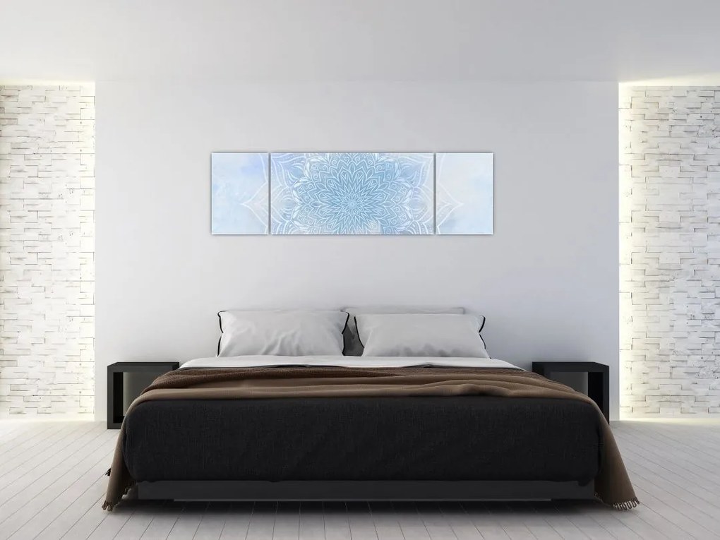 Obraz - Zimowa mandala (170x50 cm)