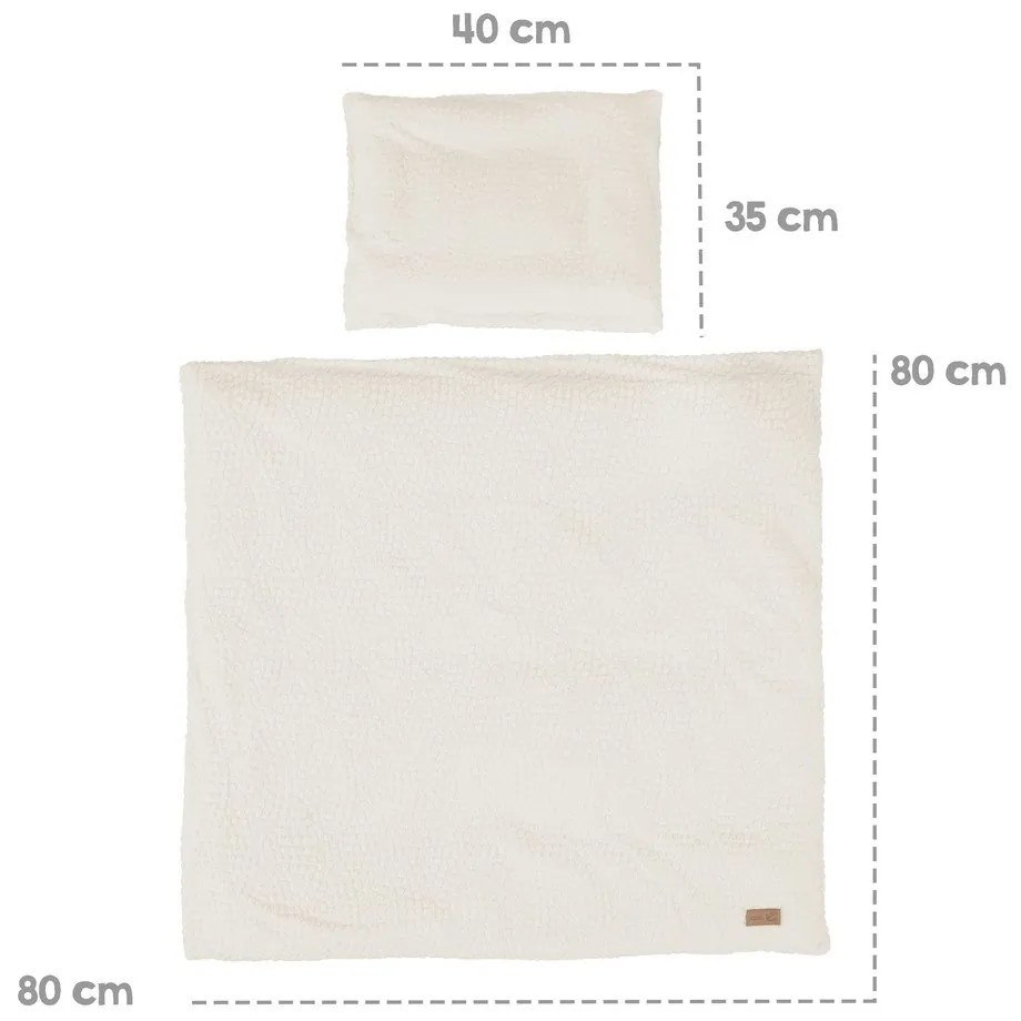 Kremowa pościel dziecięca do łóżeczka 80x80 cm Seashells – Roba