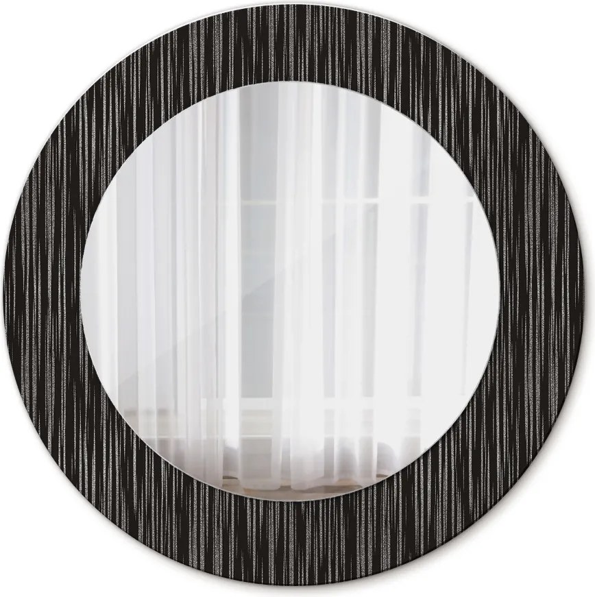 Lustro z nadrukiem okrągłe Abstrakcyjny metaliczny