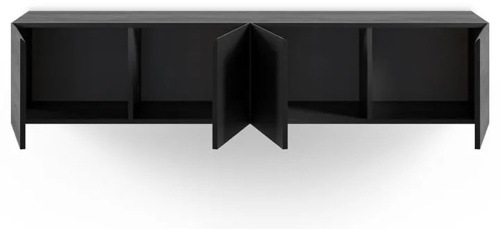 Czarna szafka pod TV 180x38x35 cm Daroca – Marckeric