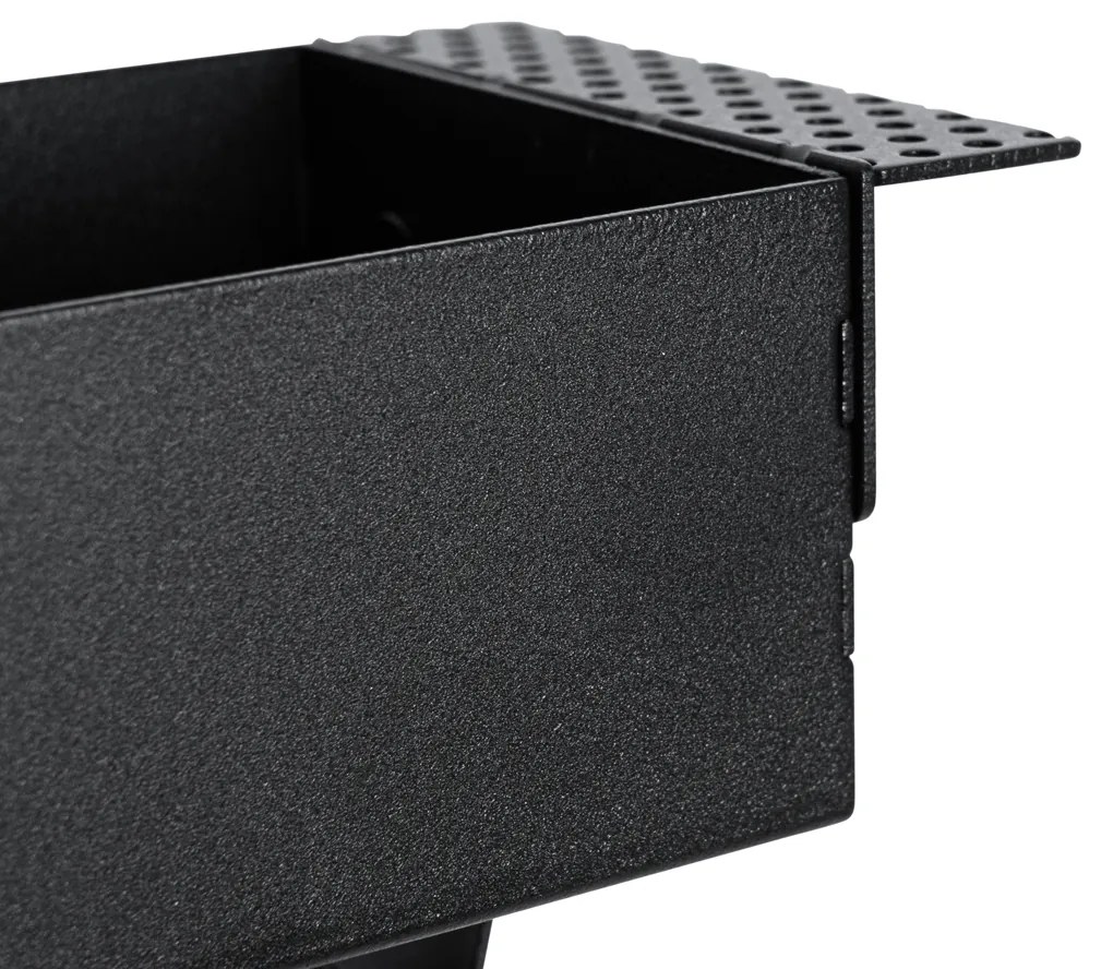 Zestaw 6 czarnych opraw wpuszczanych GU10 70 mm 2-punktowych bezramkowych - Oneon