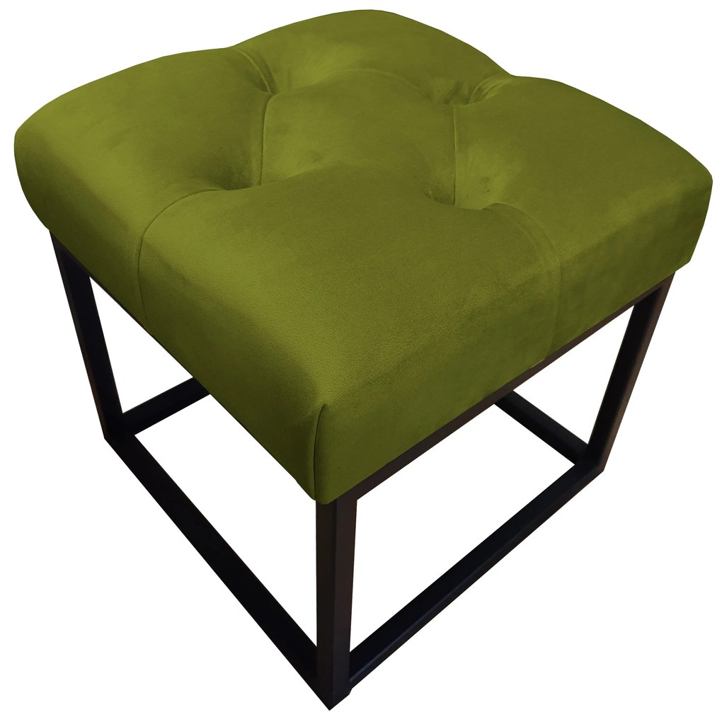 Pufa CHESTERFIELD LOFT ławka podnóżek metal BL75