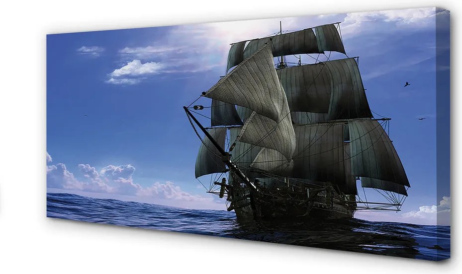 Obraz na płótnie Spokojny Rejs Statkiem
