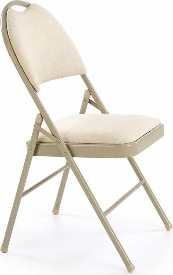 Składane beżowe krzesło G9-D74